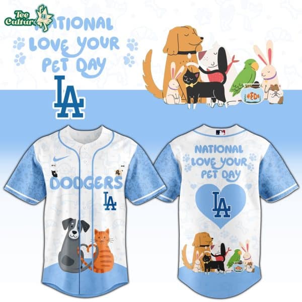 Los Angeles Dodgers National Love Your Pet Day 2026 Limited Edition Baseball Jersey