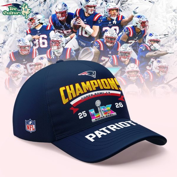 New England Patriots 2025-2026 AFC Champions Locker Room 9FIFTY A-Frame Cap