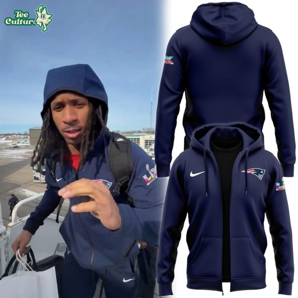 New England Patriots Super Bowl Bound Zip Hoodie V1