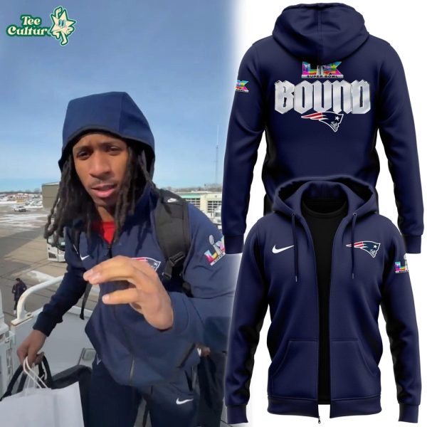 New England Patriots Super Bowl Bound Zip Hoodie V2