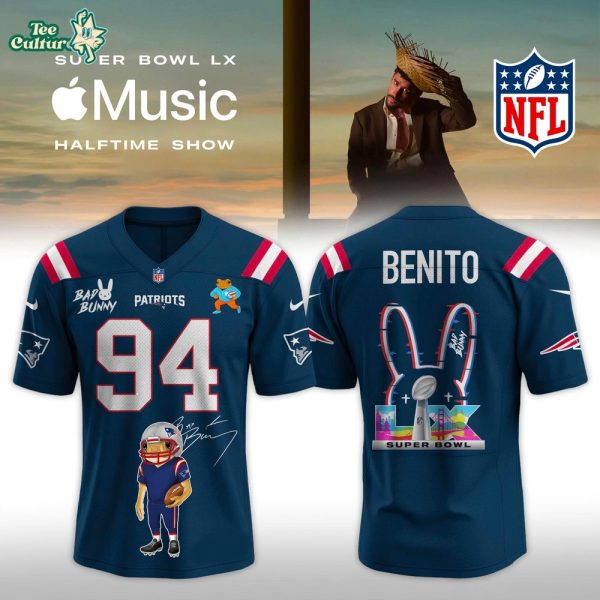 New England Patriots x Bad Bunny Super Bowl LX Benito Alternate Football Jersey
