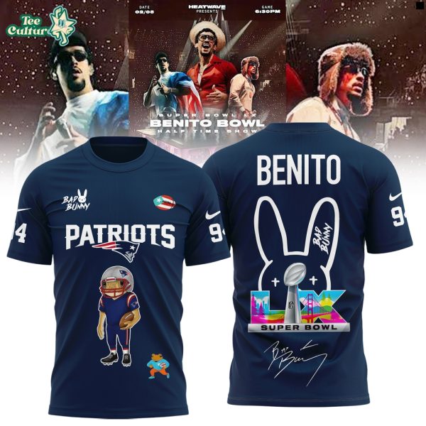 New England Patriots x Bad Bunny Super Bowl LX Benito Limited Edition T-Shirt
