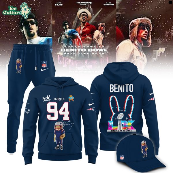 New England Patriots x Bad Bunny Super Bowl LX Benito Variant Hoodie