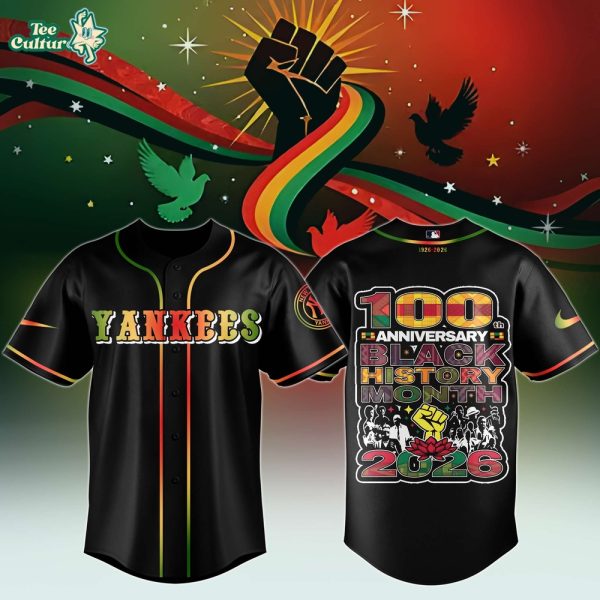 New York Yankees x Black History Month 1926–2026 Jersey