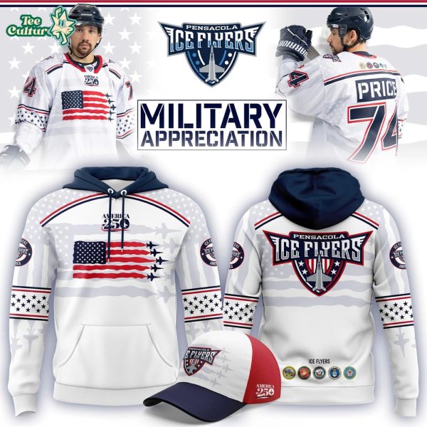 Pensacola Ice Flyers x Military Appreciation 2026 Hoodie – Limited Edition