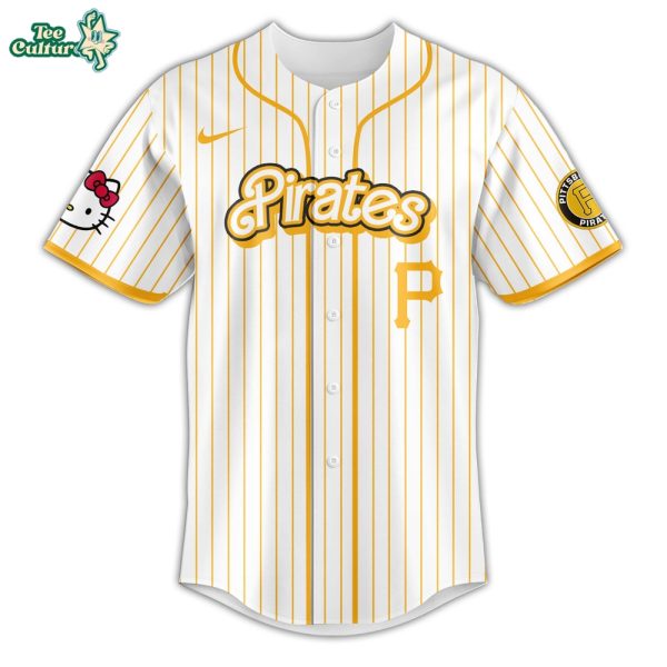 Pittsburgh Pirates 2026 MLB Hello Kitty Celebration Jersey by Teesculture.com