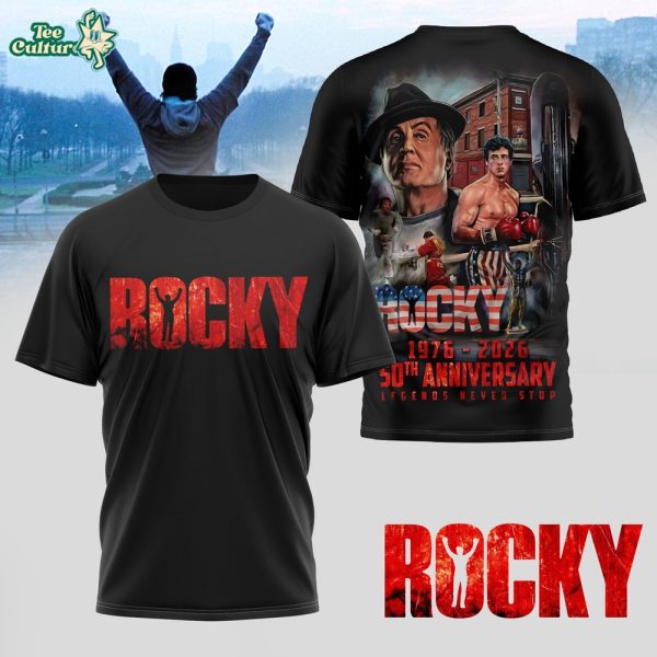Premium Rocky 50th Anniversary 3D Shirt TD