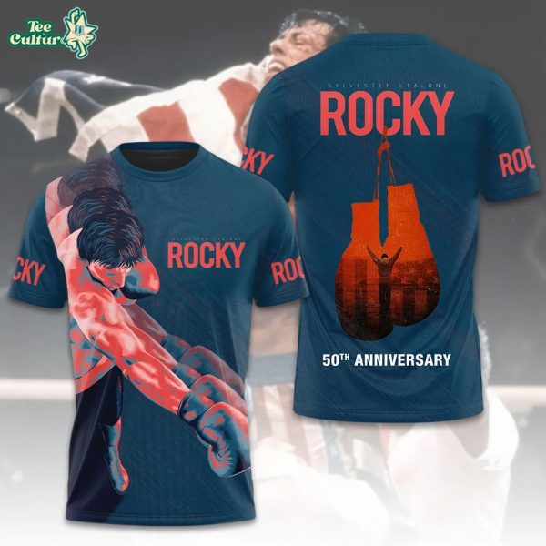 Rocky Balboa 50th Anniversary 3D Graphic T-Shirt 2026 – Classic Movie Apparel