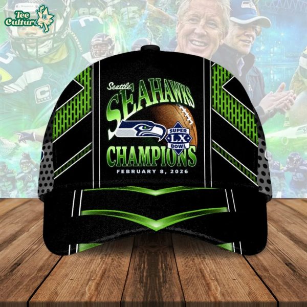 Seattle Seahawks 2026 Super Bowl LX Champions Classic Cap