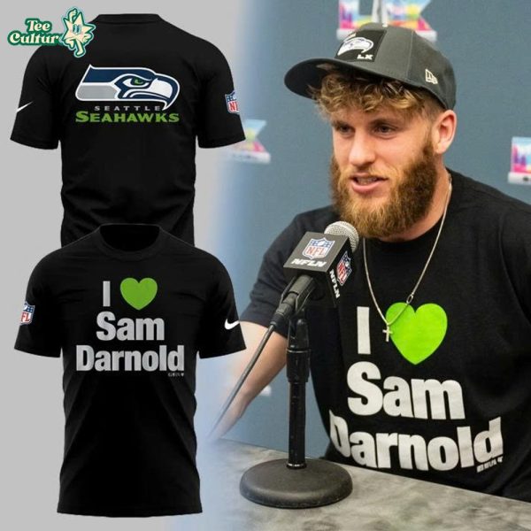 Seattle Seahawks I 💚 Sam Darrnol Limited Edition Shirt