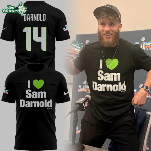 Seattle Seahawks I 💚 Sam Darrnol Limited Edition Shirt Ver2