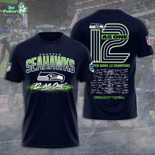 Seattle Seahawks Super Bowl LX 2025 Champions 3D Printed Apparel