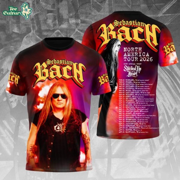 Sebastian Bach Tour 2026 3D Tshirt