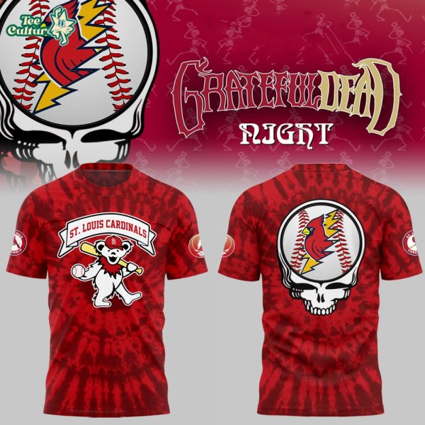 St. Louis Cardinals x Grateful Dead Red T-Shirt – Baseball & Rock Collaboration