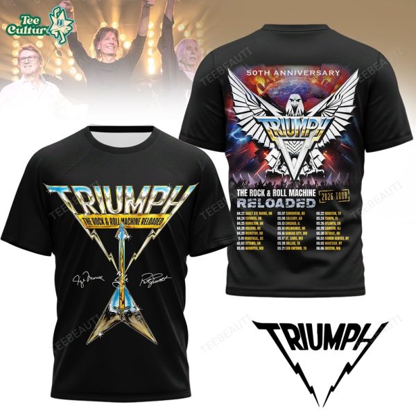 Triumph 50th Anniversary 2026 Tour Lover T-Shirt
