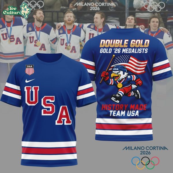 USA Hockey Premium Olympic 2026 3D Graphic Shirt – NY Edition
