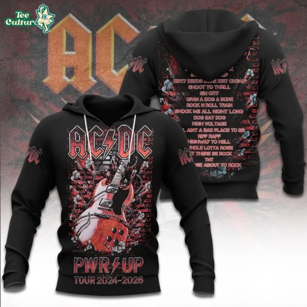 ACDC Breaking The Wall 2026 Tour Black Graphic TShirt by Teesculture.com