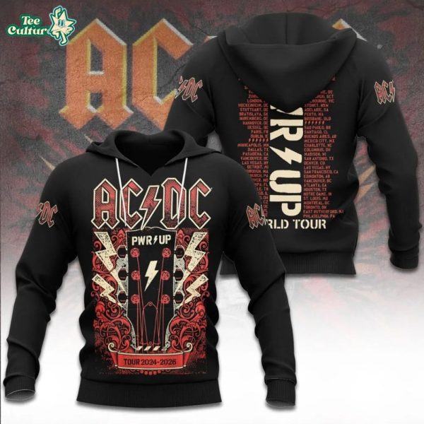 AC/DC PWR UP Tour 2026 Cannons Design Hoodie