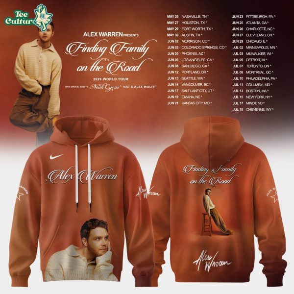 Alex Warren Finding Family On The Road 2026 Premium Limited Hoodie