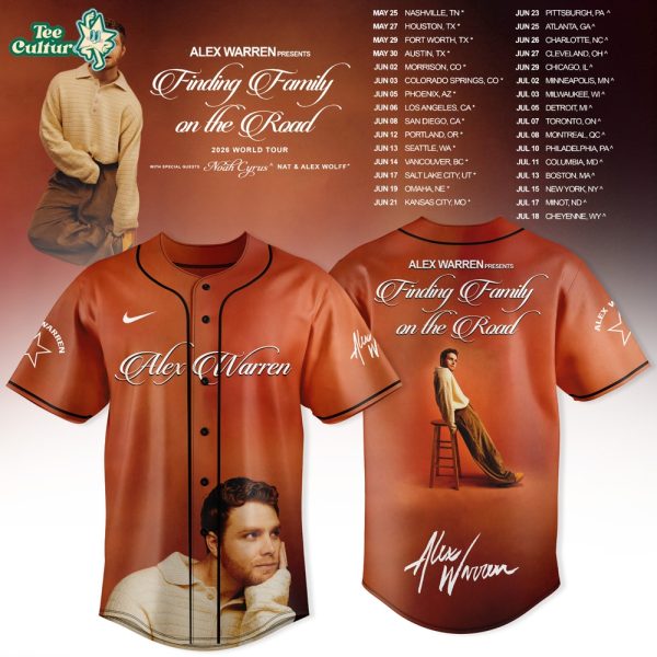 Alex Warren Finding Family On The Road 2026 Special Limited Jersey