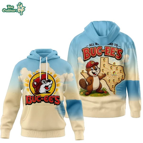 All Roads Lead To Buc-ee's Road Trip Graphic 3D Hoodie Limited Edition