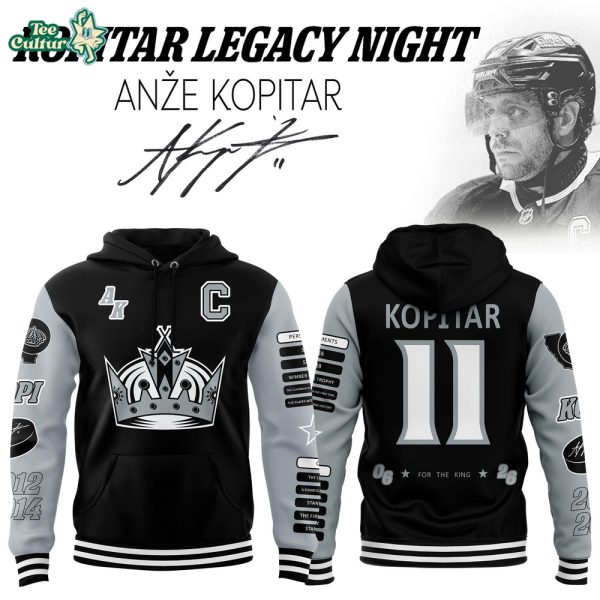 Anže Kopitar #11 Legacy Night Hoodie – For The King Edition