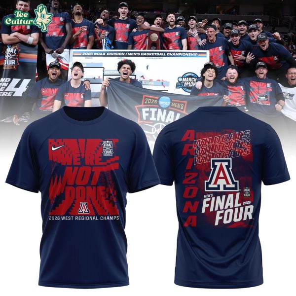 Arizona Wildcats Men’s Basketball 2026 Final Four Locker Room T-shirt