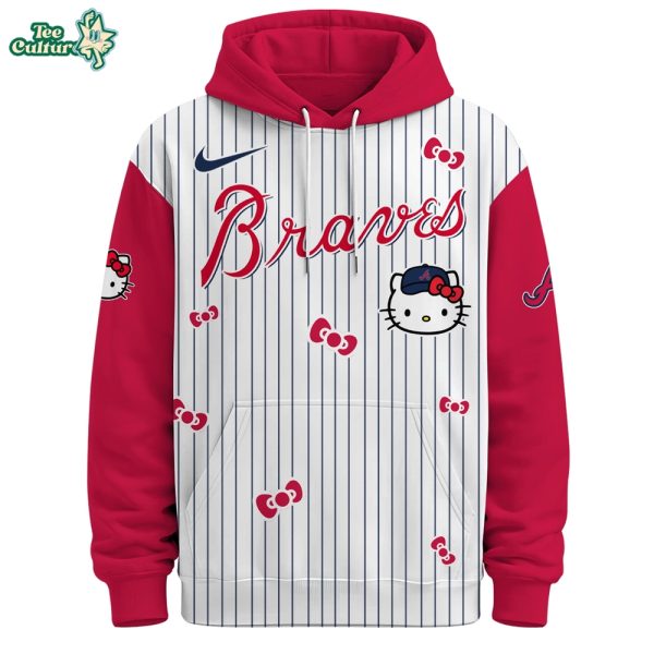 Atlanta Braves Hello Kitty Special Edition Fan Hoodie by Teesculture.com