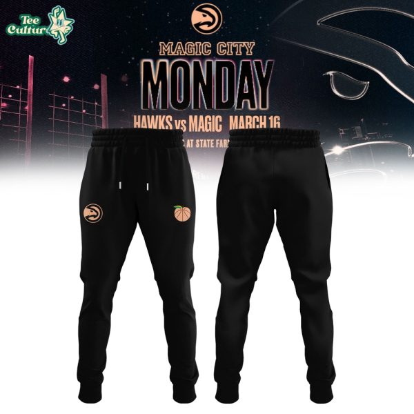 Atlanta Hawks x Magic City 2026 Edition Hoodie Black by Teesculture.com