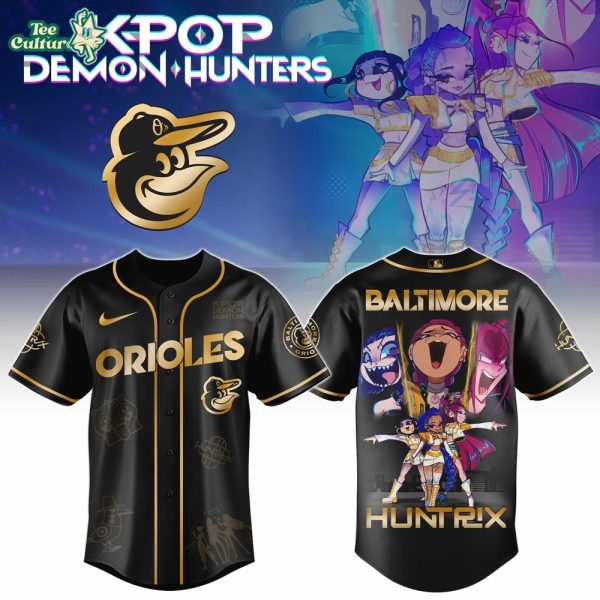 Baltimore Orioles Golden Kpop Demon Hunter Limited Edition Baseball Jersey – Hot Selling Release