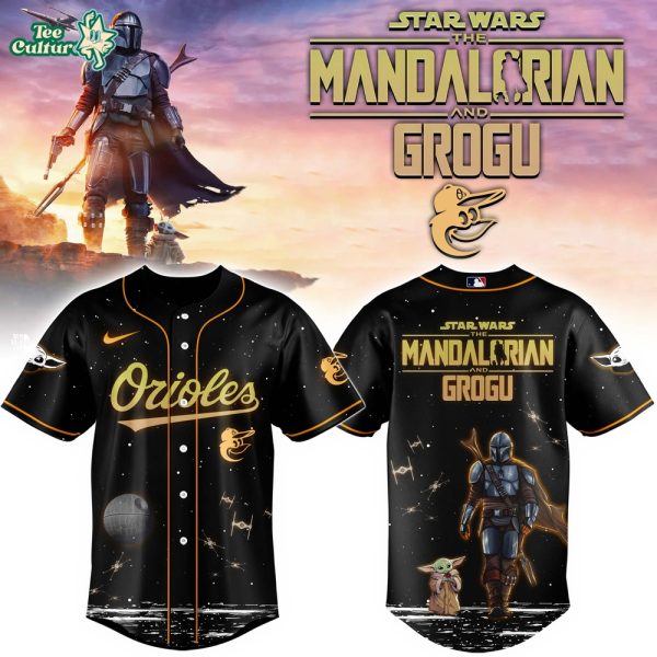 Baltimore Orioles Grogu & Mandalorian Special Edition Baseball Jersey