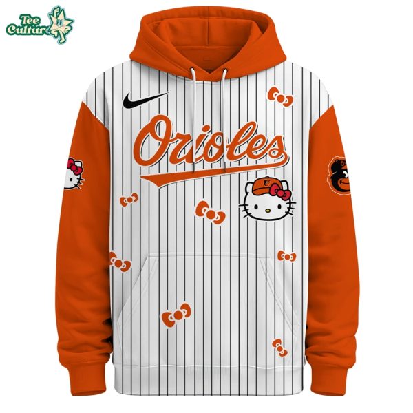 Baltimore Orioles Hello Kitty Special Edition Fan Hoodie by Teesculture.com