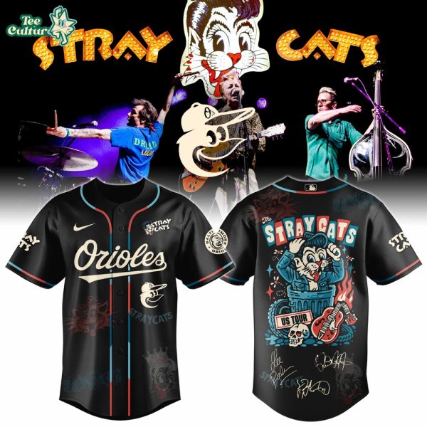 Baltimore Orioles Stray Cats 2026 US Tour Inspired Baseball Jersey