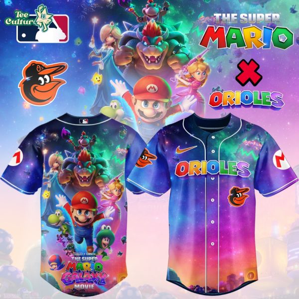Baltimore Orioles Super Mario Galaxy Inspired Limited Edition Baseball Jersey Version 2