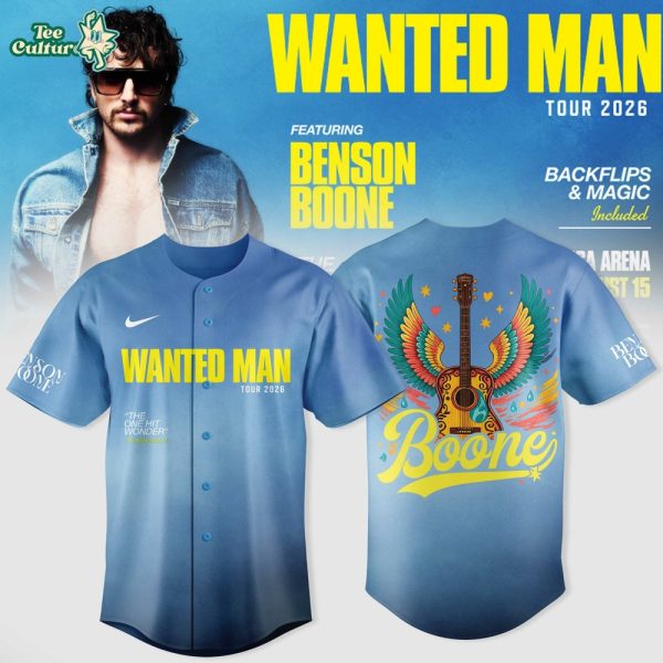 Benson Boone: Wanted Man Tour 2026 Collection Jersey