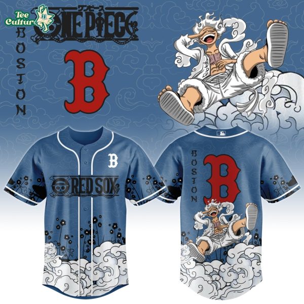 Boston Red Sox × Gear 5 Luffy Crossover Jersey