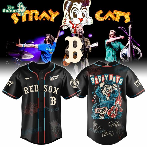 Boston Red Sox Stray Cats 2026 US Tour Inspired Baseball Jersey