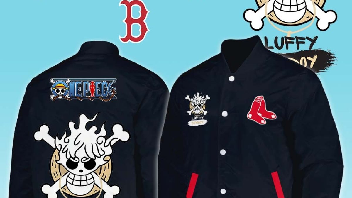 Boston Red Sox x One Piece 2026 Anime Bomber Jacket Version 2