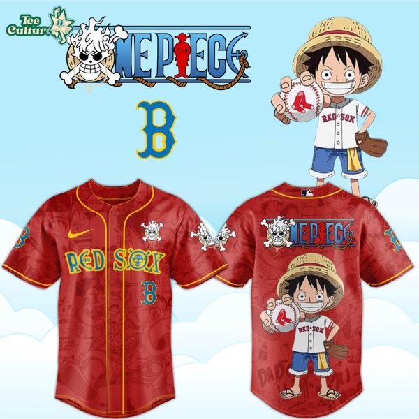 Boston Red Sox x One Piece Luffy 2026 Limited Edition Baseball Jersey