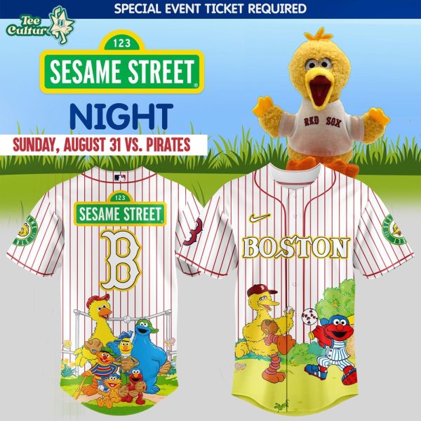 Boston Red Sox x Sesame Street Night Special Edition Baseball Jersey