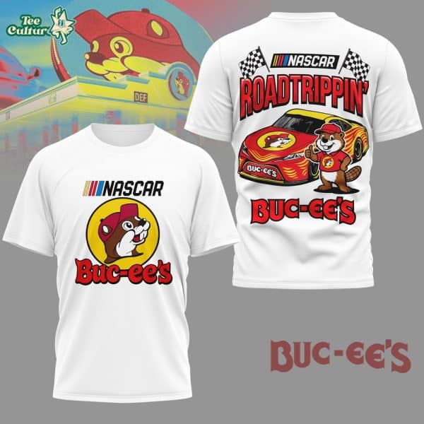Buc-ee's NASCAR Road Trippin’ Racing Beaver Graphic Tee Limited Edition