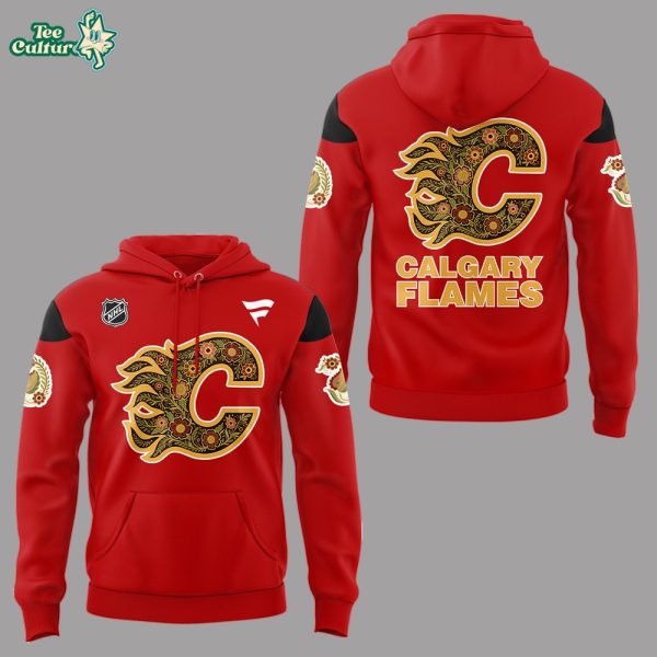 Calgary Flames South Asian Celebration 2026 Night Hoodie by Teesculture.com