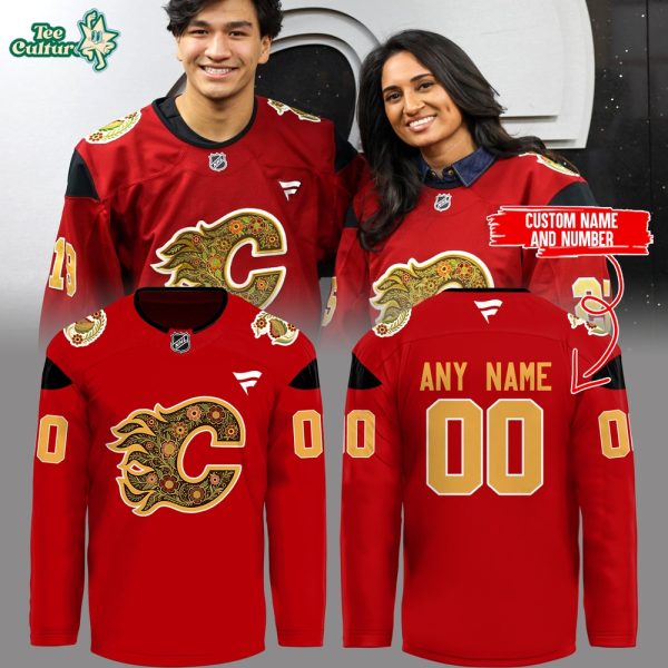 Calgary Flames South Asian Celebration 2026 Night Jersey
