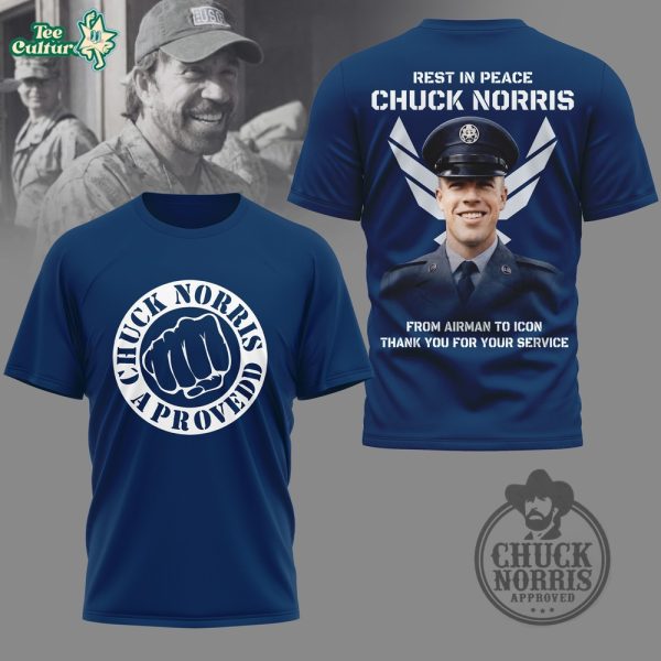 Chuck Norris Approved Forever In Our Hearts Premium 3D Graphic Shirt
