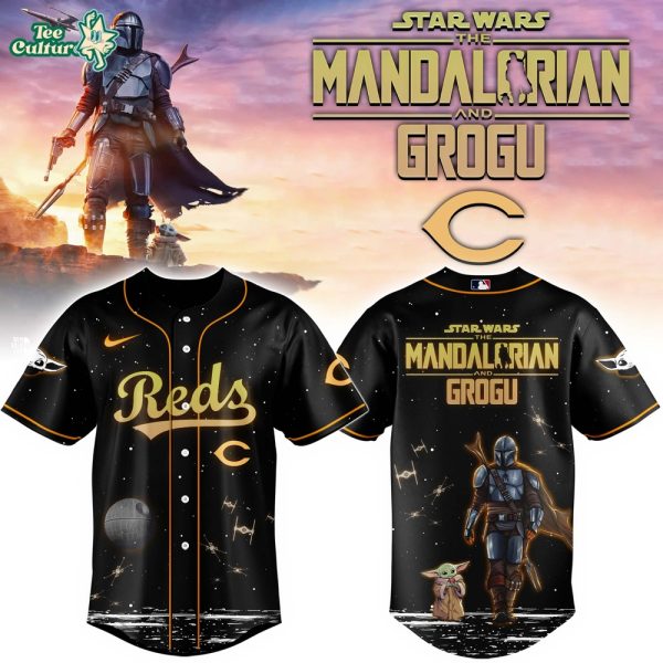 Cincinnati Reds Grogu & Mandalorian Special Edition Baseball Jersey