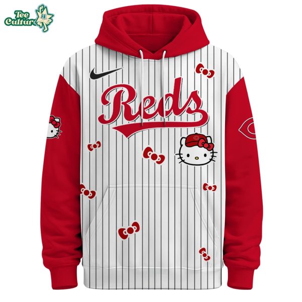 Cincinnati Reds Hello Kitty Special Edition Fan Hoodie by Teesculture.com
