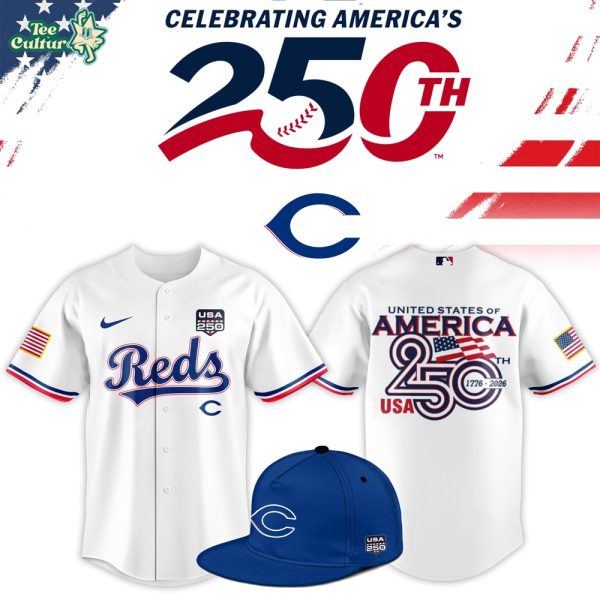 Cincinnati Reds USA 250th Anniversary American Heritage Baseball Jersey