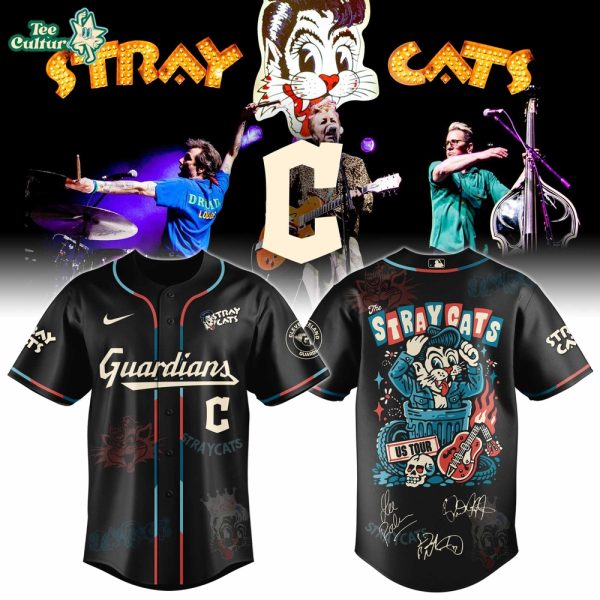 Cleveland Guardians Stray Cats 2026 US Tour Inspired Baseball Jersey