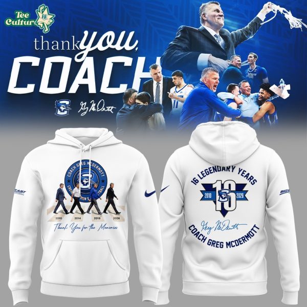 Coach Greg McDermott Appreciation White Limited Edition Hoodie