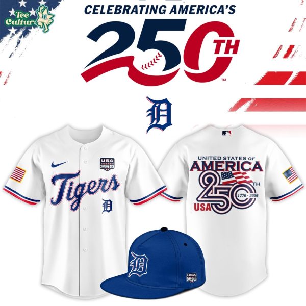 Detroit Tigers USA 250th Anniversary Limited Edition Patriotic Jersey